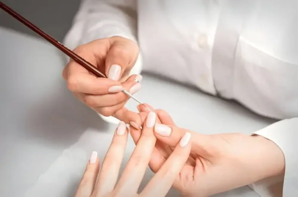 French Tip Acrylic Nails