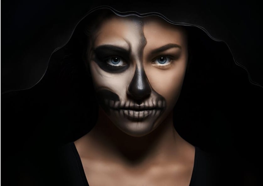 Halloween Makeup Skeleton Face